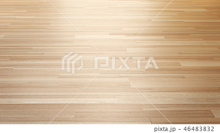 Wood parquet floor 3d perspective rendering 46483832
