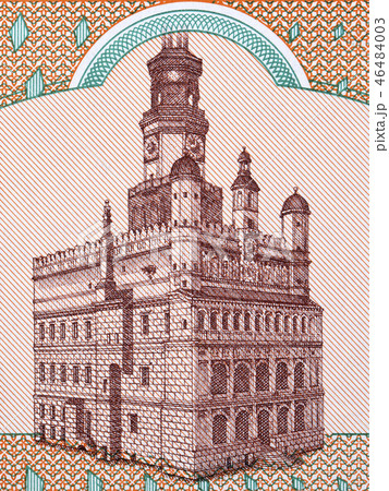 Image of the Town Hall in Poznan from Polish money Image of the Town Hall in Poznan from Polish money 46484003