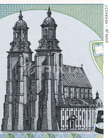 Image of the Cathedral in Gniezno from Polish mone 46484257