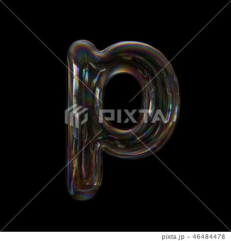 Soap bubble letter P - Lowercase 3d font Soap bubble letter P - Lowercase 3d font 46484478