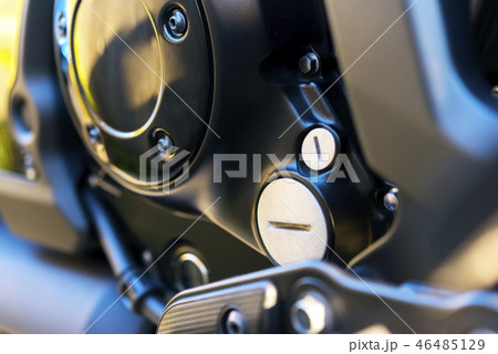 モーターサイクル　クローズアップ写真 46485129