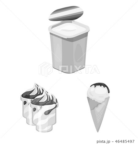 Milk product monochrome icons in set collection for design.Milk and food vector symbol stock web 46485497