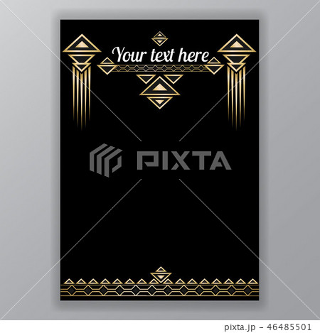 Art deco page template Art deco page template 46485501