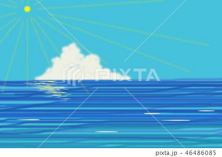 白い雲と、青い海 白い雲と、青い海 46486085