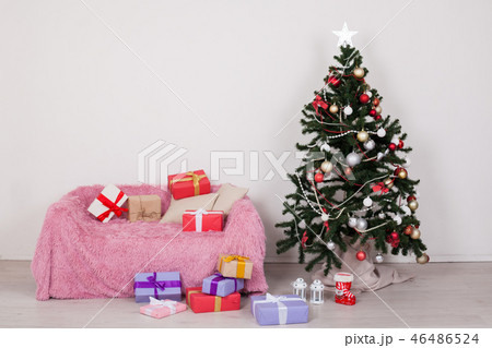 Christmas Tree House Interior new year holiday gifts winter decor Christmas Tree House Interior new year holiday gifts winter decor 46486524