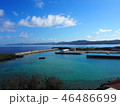 秋の沖縄の海 46486699