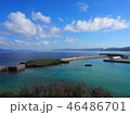 秋の沖縄の海 46486701