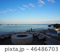 秋の沖縄の海 46486703