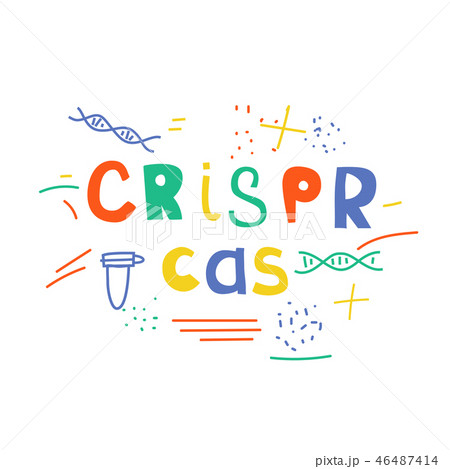 gene dna editing vector concept in bright colors 46487414