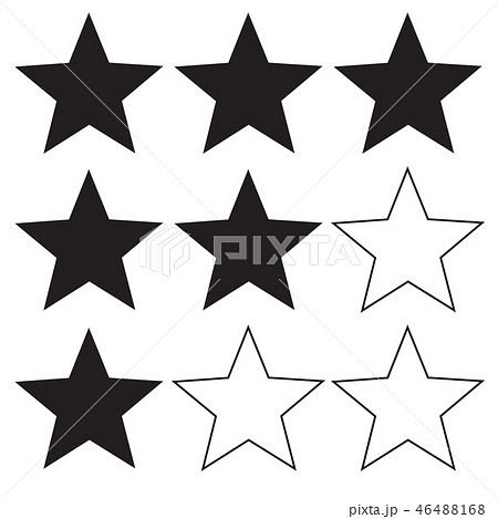 star rating icon on white background. flat style.  46488168
