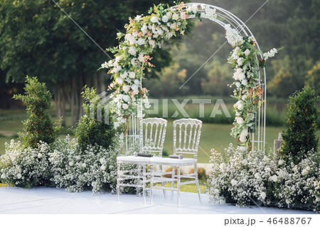 Wedding settings at scenic place 46488767