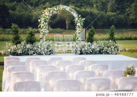 Wedding settings at scenic place 46488777