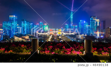 深セン市福田区 夜景 深セン市福田区 夜景 46490138