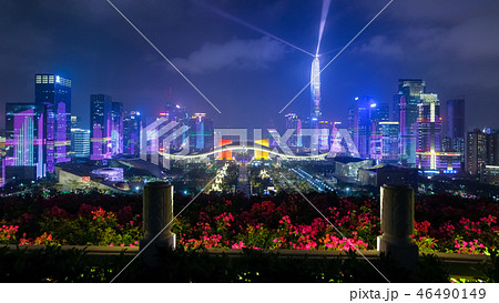 深セン市福田区 夜景 深セン市福田区 夜景 46490149