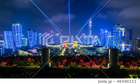 深セン市福田区 夜景 深セン市福田区 夜景 46490151