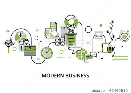 Concept of modern business process 46490619