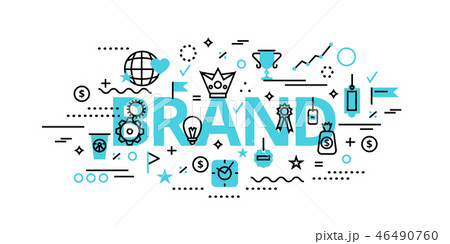 Concept of brand, vector illustration 46490760