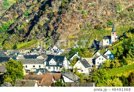 Alken town on the Moselle River in Rhineland-Palatinate, Germany 46491368