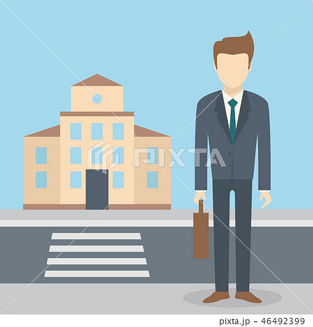 Businessman office building 46492399