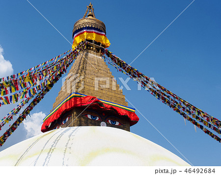 ネパール・カトマンズ・ボダナート寺院 / Bouddhanath Stupa, Kathmandu 46492684