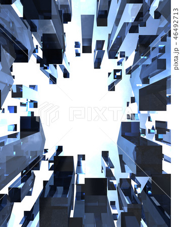 CG　3D　イラスト　矢印　中心　殺到　集中　一直線　目的　人気　集客　バックグラウンド 46492713