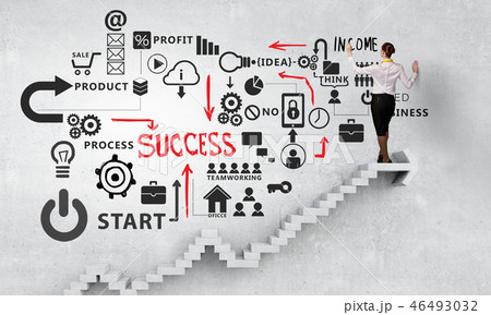 Businesswoman presenting her business ideas 46493032