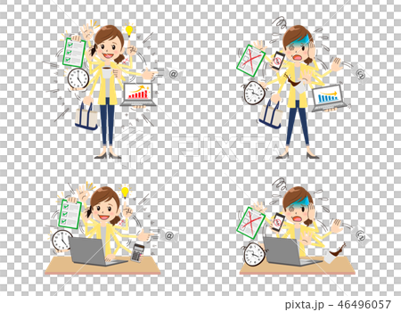 Multitasking woman set Multitasking woman set 46496057