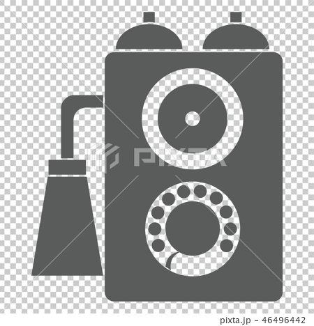 電話 電話機 レトロ イラスト アイコンのイラスト素材 46496442 Pixta