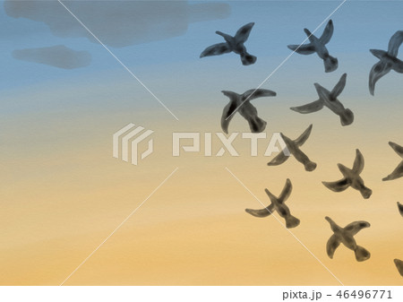 Hordes Of Birds Stock Illustration