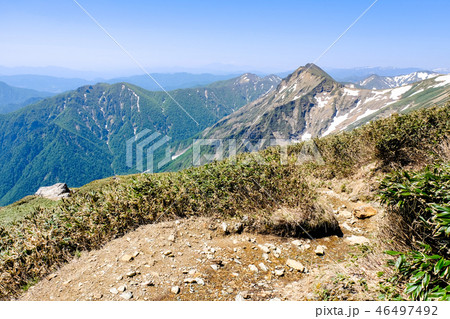 春の谷川岳登山 (天神尾根ルートより俎嵓方面を望む) 春の谷川岳登山 (天神尾根ルートより俎嵓方面を望む) 46497492