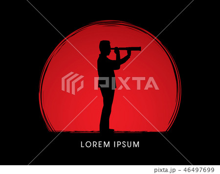 Telescope looking, Business, Vision graphic vector 46497699