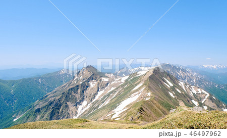 春の谷川岳登山 （天神尾根ルートより俎嵓・オジカ沢の頭・万太郎山を望む） 46497962