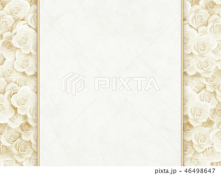 白いバラ 白和紙のイラスト素材