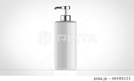 ボトル　白　円筒　正面 46499155