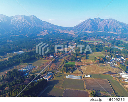 阿蘇の高森町からの空撮 阿蘇の高森町からの空撮 46499236