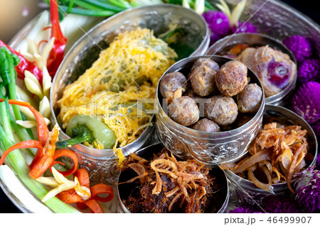 rice in ice water thai old style food rice in ice water thai old style food 46499907