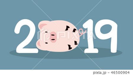 New 2019 Year with pig 46500904