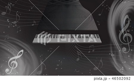 音楽のイメージ背景 ピアノと音符のイラスト素材 音楽のイメージ背景 ピアノと音符のイラスト素材