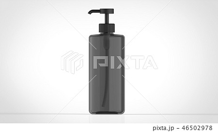 ボトル 黒 正面 のイラスト素材