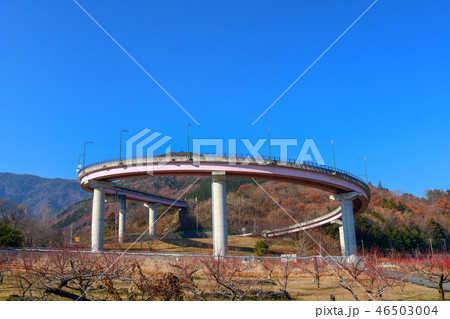 ループ橋　桃花橋　山梨県　南アルプス市　 46503004