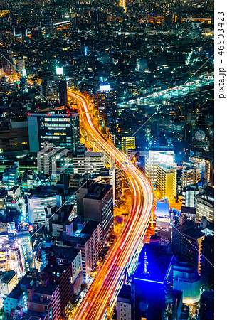 city skyline night view in bunkyo, Tokyo, Japan city skyline night view in bunkyo, Tokyo, Japan 46503423