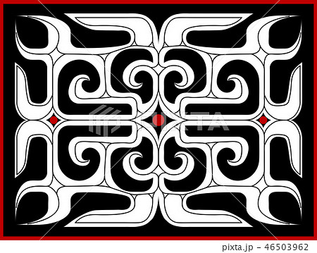 アイヌ 文様のイラスト素材