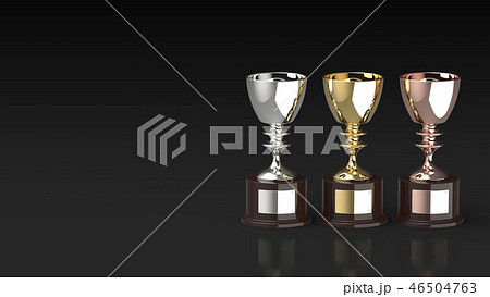 3色トロフィー　右　黒背景 46504763