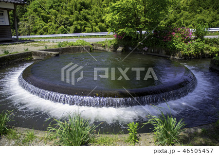 熊本　円形分水　通潤橋 46505457