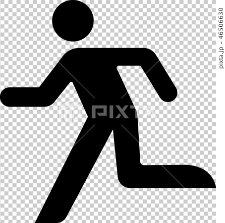 Runner Silhouette Icon Stock Illustration