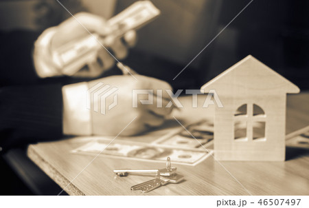 Real estate concept. Buying and selling homes. Real estate concept. Buying and selling homes. 46507497