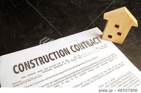 construction contract and house. concept 46507806