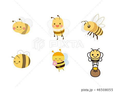 Cute Bee Character Illustration Stock Illustration