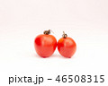 pair of cherry tomatoes in love on a white background 46508315