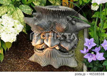 奇跡の星の植物館　三面鬼瓦 46508508